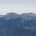 Zoomaufnahme Richtung des höchsten Gipfels der Sarntaler Alpen