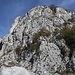 Am Fuss des Corno occidentale - Beginn der Via Ferrata