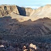 Blick zum Krater, ganz hinten La Gomera