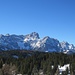 Schöner Blick zu Bergen der Sextener Dolomiten