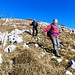 Il sentiero che va giu nei pratoni  appena dopo il monte Tesoro