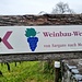 Ausschilderung des Weinbauwegs