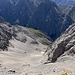 Notabstieg zur Knorrhütte. Insgesamt drei Bergsteiger, die ich überholt habe, meinten sie würden hier abbrechen.