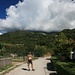 in Herceg Novi, das Orjen Gebirge hüllt sich in Wolken, doch der Cakotin ist weit darunter