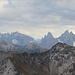 Zoomaufnahme zu Größen der Sextener Dolomiten