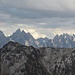 Zoomaufnahme zu den Sextener Dolomiten