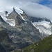 Leider gaben die Wolken nicht viel mehr vom Grossglockner preis.