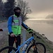 Una foto ricordo alla partenza lungo l'Alzaia del Fiume Ticino a Sesto Calende. 
Temperatura -6°gradi.