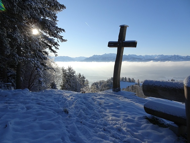 Kretenkreuz am südlichen Ende des Chrinnenberg