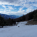 Schöne Stimmung über den Walliser Alpen
