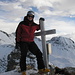 Schweizer Präzisions-Gipfelkreuz mit zentimetergenauer Höhenangabe :-)