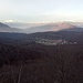 Panorama all'imbrunire verso Brinzio