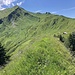 Auf dem Rückweg vom Derraköpfle. Schon schön schmal :-)
