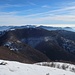 Blick über den Monte Morissolino auf das Nebelmeer in der Poebene.