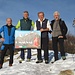 Sulla cima del Monte Faiè (m 1352). Da sinistra: Marco, io, Enrico e Giordano.