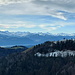 Prächtiges Panorama. Drüben die Alp Scheidegg. Wegen einer geschlosenen Gesellschaft fiel eine Einkehr aus.