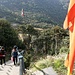 steile Treppen zum Tashi Sangag Choiling Monastry über Pangom<br />