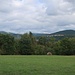 Slowenische Hügellandschaft auf dem Karstplateau.