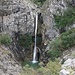 Der große Wasserfall, Hauptattraktion des Val Rosandra.