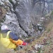 <i>(Leider Wassertropfen auf der Linse)</i><br />Beginn des Abstieg auf dem direkten Weg vom Dilitschchopf nach Hinterweissenstein. Die Route ist hier oben sehr steil  (T3+). 