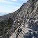 Die Kletterstelle auf dem Weg zum Coll del Puig de Ca
