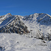 Minschuns (2519m) Gipfelaussichtnach Nordosten zum Piz Murtera (2994m) und Piz Starlex (3075m). Der Piz Starlex war vor einigen Jahren eine spannende Schneeschuhtour gewesen: [https://www.hikr.org/tour/post78582.html]