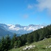 hübsch, der Rastplatz - eindrücklich die Sicht zum Urner Alpenkranz