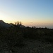 Abstieg vom Montaña de Viso im Abendlicht