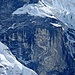 Felsstruktur in der Westwand des Mahakulung Peak