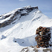 Blick vom Gipfel vom Parpeinahorn zum Piz Beverin.