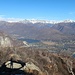 Lago di Mergozzo und Lago Maggiore, dahinter die Val-Grande-Berge.