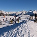 zurück bei den Skifahrern