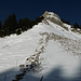 Blick von der Selle Aubert über den SE-Rücken zum Corne Aubert
