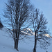 Letzter Blick von der Route des Siernes Picaz  zurück zu den Rochers des Rayes und zur Haute Combe in der Abendsonne