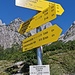 Wegpunkt mit Ellmauer Tor im Hintergrund