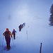 im Nebel Alp Altstafel entgegen