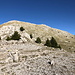 Im Abstieg vom Monte Pollino - Rückblick über den Südwestgrat in Richtung Gipfel.