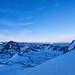 Knapp vor Sonnenaufgang am Mutteristock 