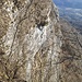 Parete di roccia vista dall'alto a poche decine di mt dal rifugio (foto della domenica precedente)