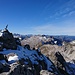 Gipfel Überblick Kreuzspitze. Hinten der Hohe Ifen. Links dahinter ist sogar der Säntis zu sehen!