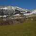 Sicht ins schneearme Amden...