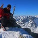 Gipfelfreude auf dem Piz Vallatscha (3021m).
