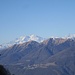 Zoom auf den Monte Rosa - direkt darunter der Monte Lema