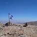 Auf dem höchsten Gipfel von Kreta wird Flagge gezeigt