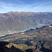 Cima Mandriolo - Ausblick über die Valsugana, u. a. zum Monte Fravort (links).