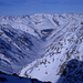 Tiefblick auf lange Val Curnera durch das unsere Aufstiegsroute führte