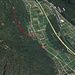 Google earth, das steile Gelände ist recht gut zu erkennen