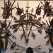 Chateau de Peles - la salle d'armes. On aimait bien les objets pointus à l'époque. 