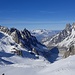 Vallée Blanche. Le pointu à gauche c'est le mythique Grépon (1st ascent by Mummery)