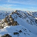 Blick von der Südlichen über die Nördliche Valvelspitze zum Rabenkopf, einem Skitourenziel